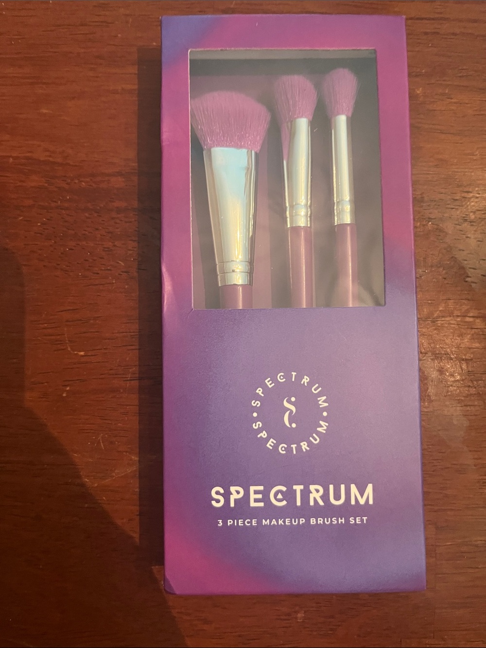 3-Piece Pink Makeup Brush Set